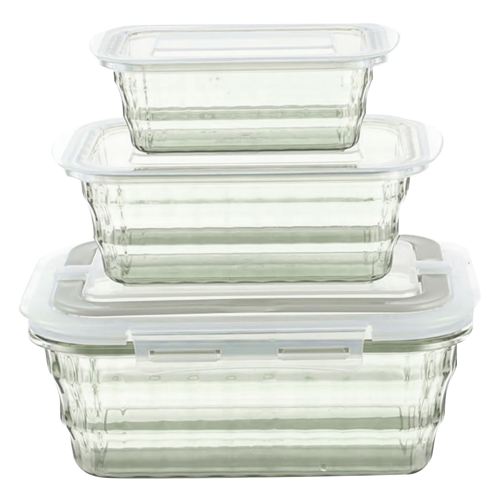 thumbnail image 2 of 3 Cajas De Plástico Para Fruta, Recipientes Para Fruta Con Cuenco, Recipiente De Plástico Transparente, Recipiente De Plástico, Recipiente Hermético, Cereales, Avena, Comida, 2 of 2
